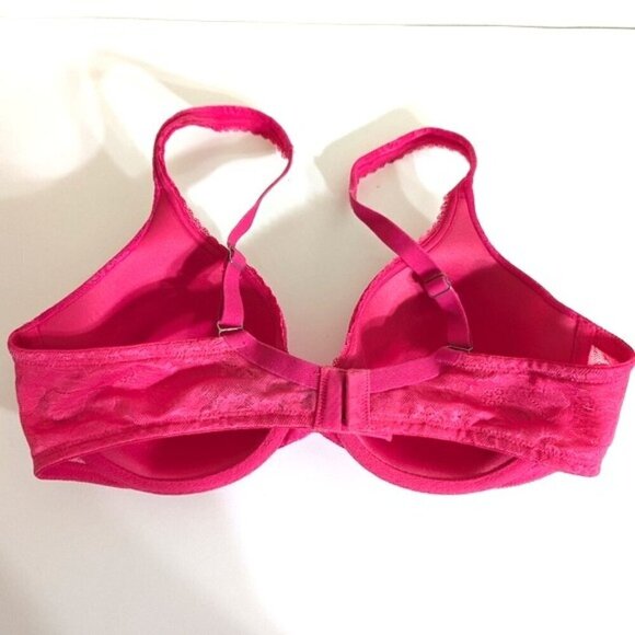 New VS Lined Perfect Coverage Hot Pink Lace 36C - Picture 3 of 5